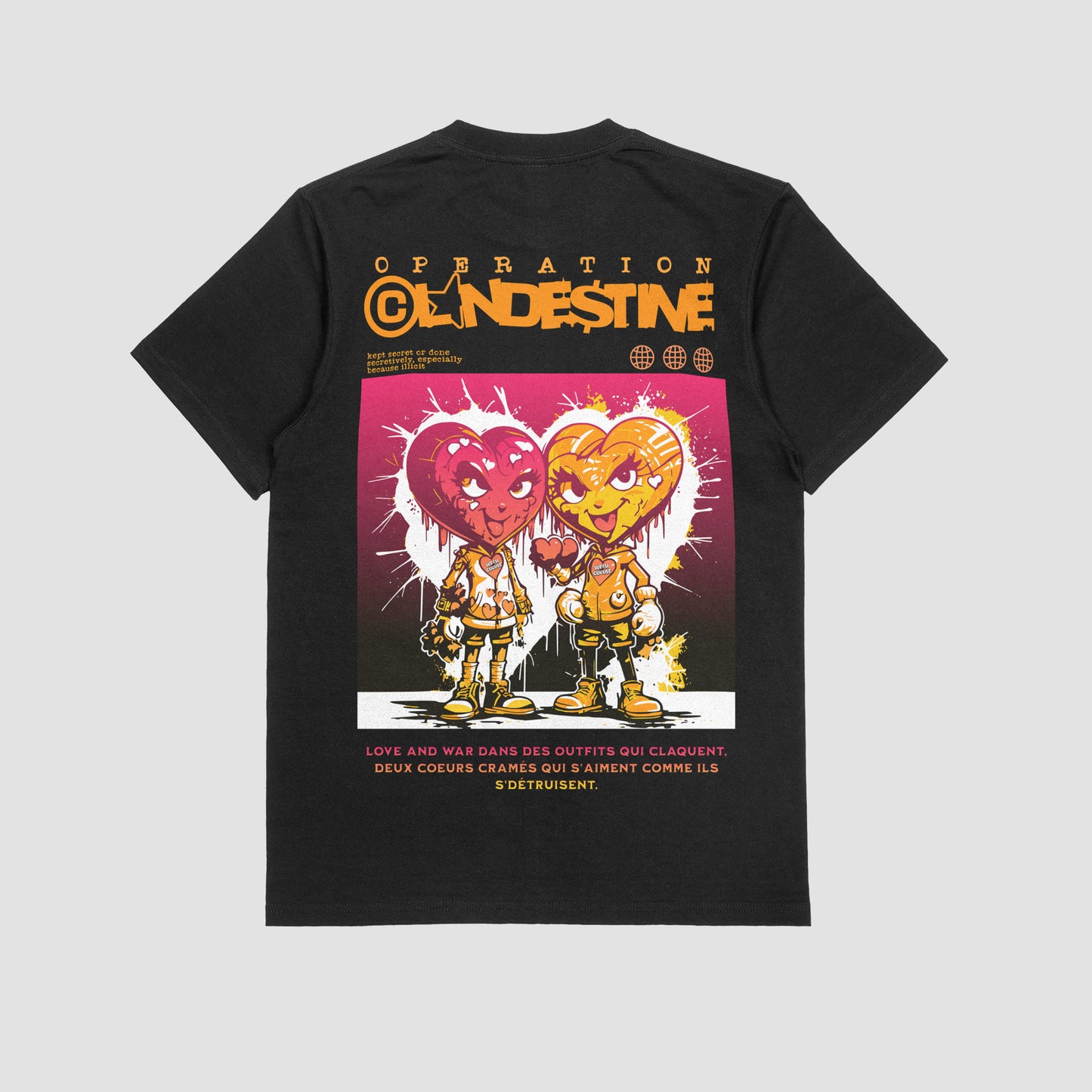 Collection “OPÉRATION CLANDESTINE” Oversize | Unisexe | 100% coton